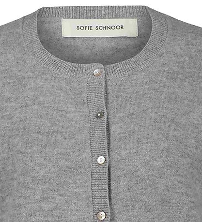 Sofie Schnoor Cardigan - Strik - Uld - Grey Melange