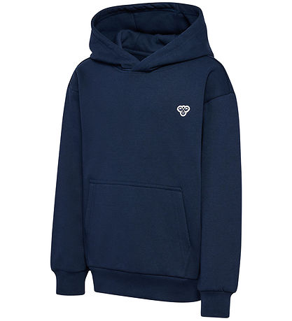Hummel Hættetrøje - hmlJr - Loose Hoodie - Dress Blue