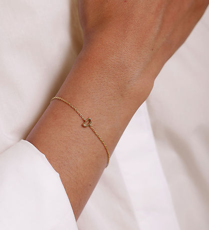 Design Letters Armbånd - D - 18K Guldbelagt