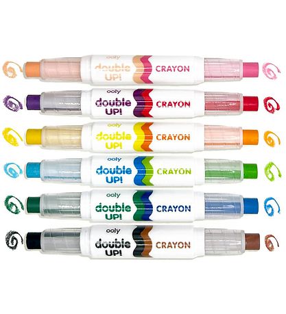 Ooly Farver - 6 stk - Double Up Crayon