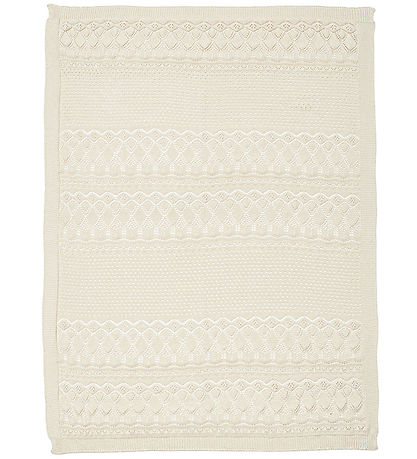 Cam Cam Babytæppe - Strik - Pointelle - Off White