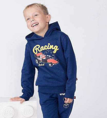 LEGO® Wear Hættetrøje - LWScout 708 - Dark Navy m. Print