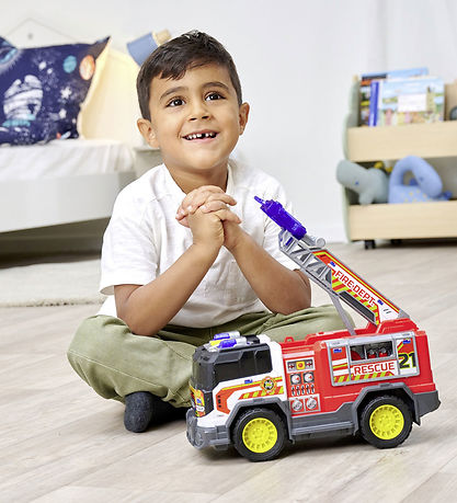 Dickie Toys Bil - Fire Rescue Unit - Lys/Lyd