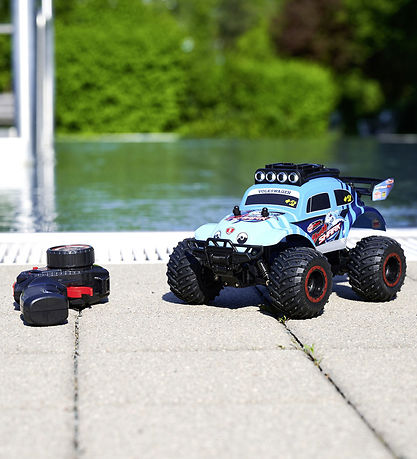 Dickie Toys Fjernstyret Bil m. Lys - RC Volkswagen Beetle Baja B