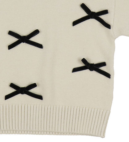 Name It Bluse - Strik - NkfSonja - Summer Sand m. Sløjfer