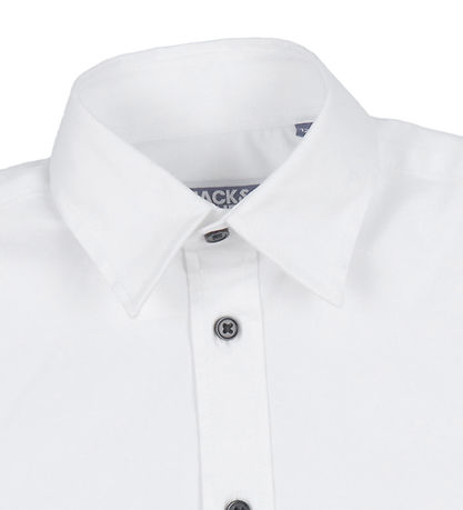 Jack & Jones Skjorte - JjeAxel - Hvid m. Navy