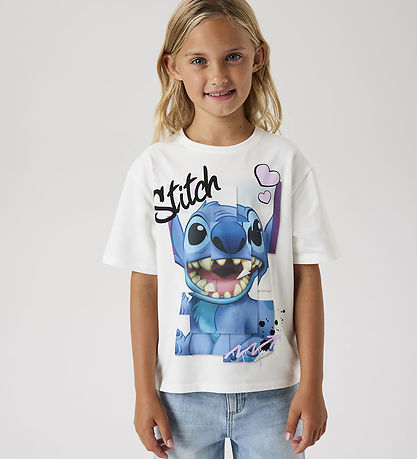 Name It T-shirt - NkfDiri Stitch - Cloud Dancer