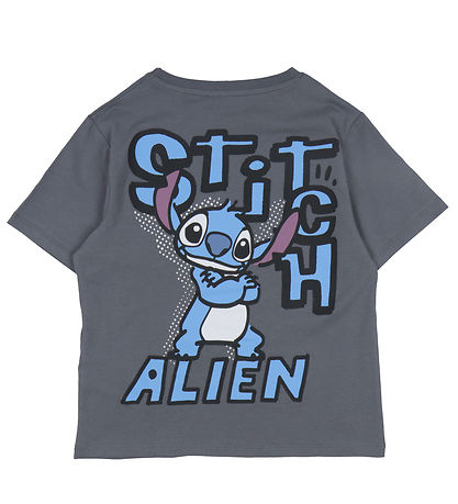 Name It T-Shirt - NkmDixie Stitch - Lava Smoke m. Print