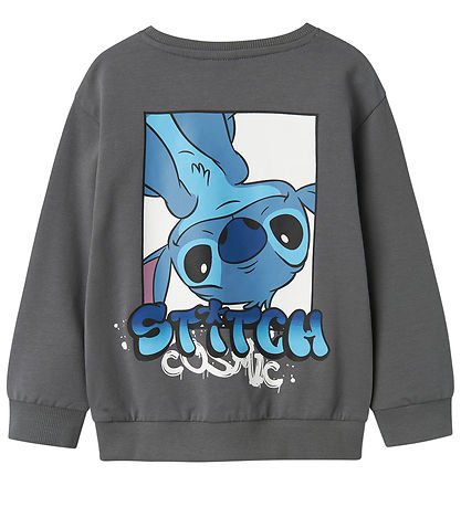 Name It Sweatshirt - NmmJeps Stitch - Lava Smoke
