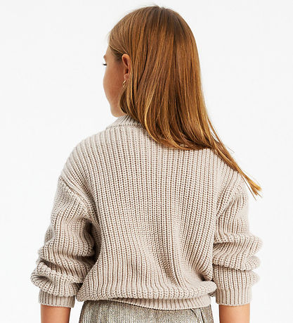 The New Bluse - TnLuck - Strik - Oatmeal Melange