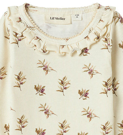 Lil' Atelier Body l/æ - Rib - NbfGavo - Turtledove/Olive
