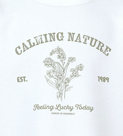 Name It T-shirt - NkfVamina - Bright White/Calming Nature