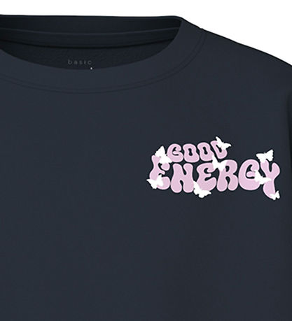 Name It T-shirt - NkfVamina - Dark Sapphire/Good Energy