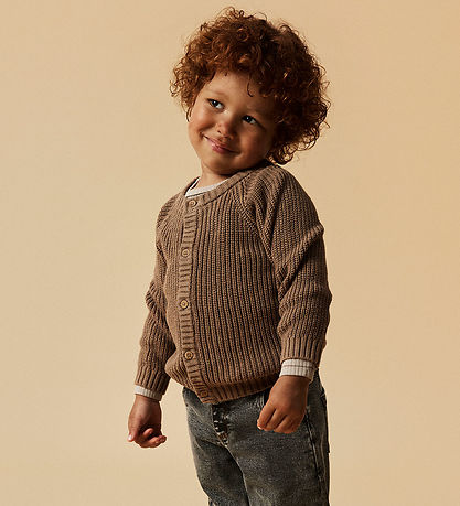 Lil' Atelier Cardigan - Strik - NmnEmlen - Sepia Tint