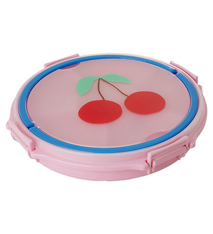 Rice Snackfad m. 6 Rum - Pink/Kirsebær
