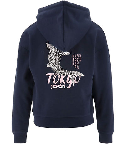 Hound Hættetrøje - Oversized - Navy m. Print