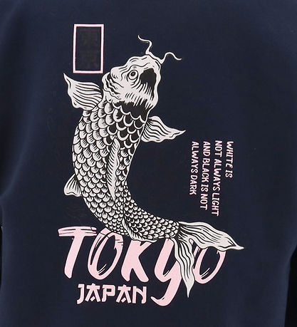 Hound Hættetrøje - Oversized - Navy m. Print