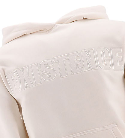 Hound - Hættetrøje - Off White m. Tekst