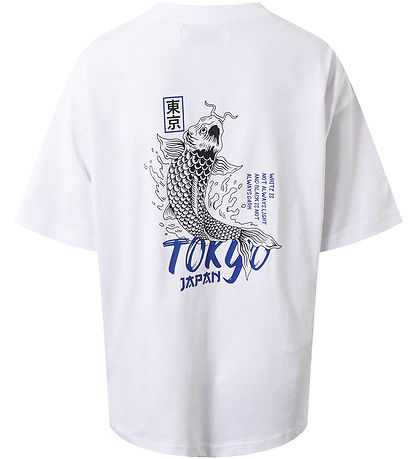Hound T-shirt - Oversized - Hvid m. Print