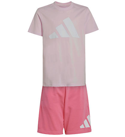 adidas Performance Sæt - T-shirt/Shorts - J BL - Clpink/White