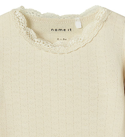 Name It Body l/æ - NbfTimian - Summer Sand m. Hulmønster