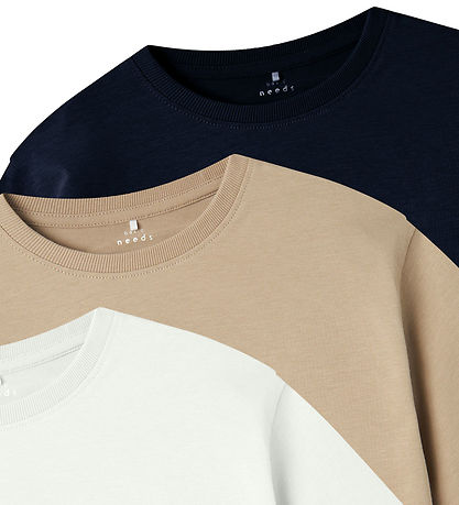 Name It T-shirts - Noos - 3-pak - NkmVobbo - Dark Sapphire/PACK 