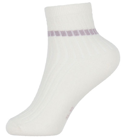 Name It Strømper - 2-pak - NkfTimine - Elderberry/Cloud Dancer