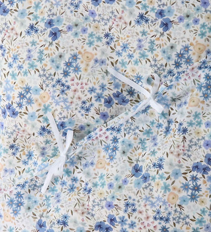 Nørgaard Madsens Sengetøj - Voksen - Hvid m. Blå Blomster