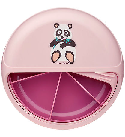 Carl Oscar Snackboks - MiniDisc - 12 cm - Pink m. Panda