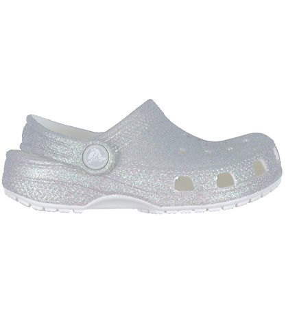 Crocs Sandaler - Classic Glitter T - White