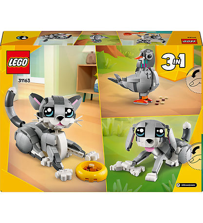 LEGO® Creator - Legesyg Kat 31163 - 3-i-1 - 407 Dele