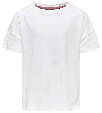 Kids Only T-shirt - KogRosa - Cloud Dancer/Valentine