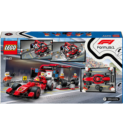 LEGO® City - F1®-pitstop og Pitcrew m. Ferrari-bil 60443 - 322 D