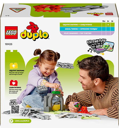 LEGO® DUPLO - Togtunnel Og Spor Udvidelsessæt 10425 - 20 Dele