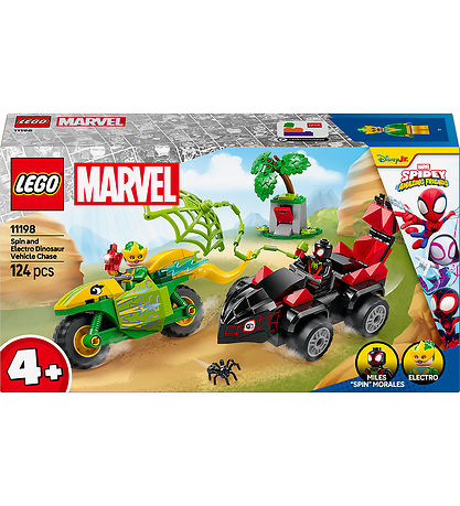 LEGO® Marvel - Spin og Electros Jagt i Dinosaurkøretøjer 11198 -