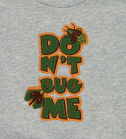Freds World Sweatshirt - Dont Bug Me - Gråmeleret