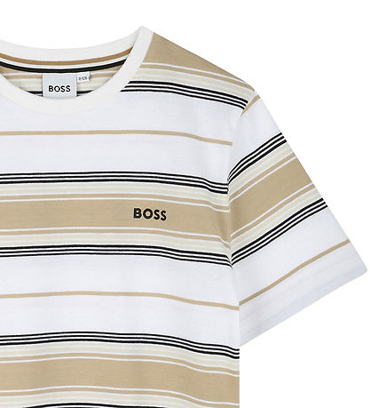 BOSS T-shirt - Stone/Off White