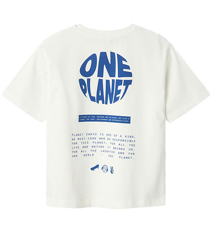 Name It T-shirt - NkmBekaj - Cloud Dancer/LIMOGES