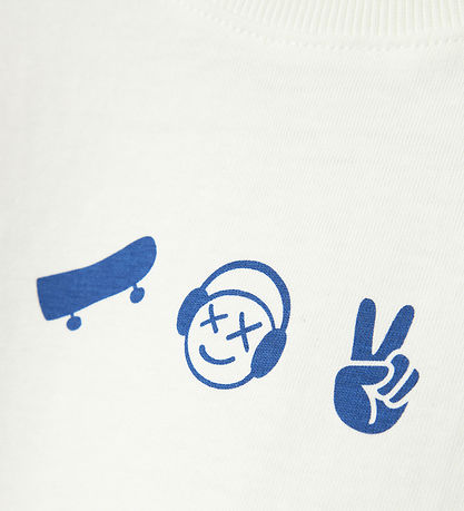 Name It T-shirt - NkmBekaj - Cloud Dancer/LIMOGES