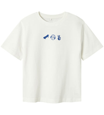 Name It T-shirt - NkmBekaj - Cloud Dancer/LIMOGES