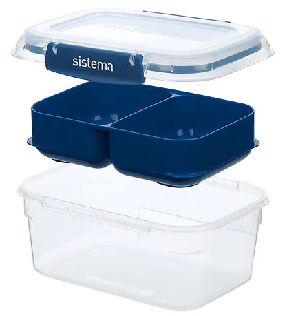 Sistema Madkasse - 1L Rectangle Stax To Go - Blå
