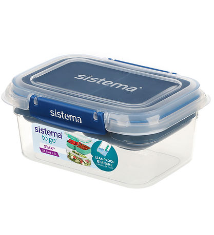 Sistema Madkasse - 1L Rectangle Stax To Go - Blå