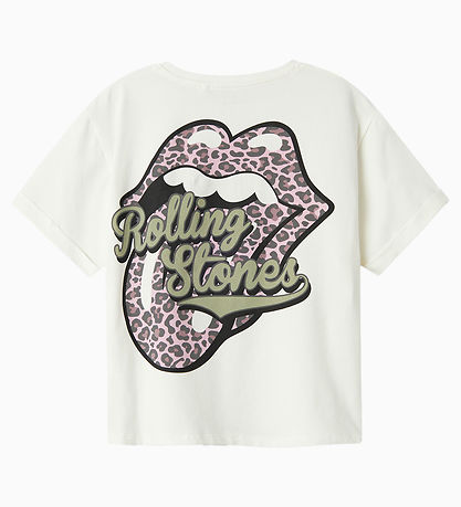 Name It T-shirt - NkfJill - Cloud Dancer m. Print