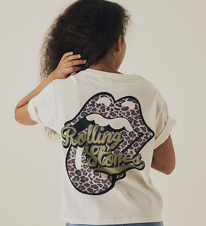Name It T-shirt - NkfJill - Cloud Dancer m. Print