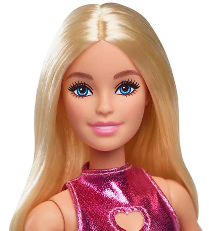 Barbie Dukke - 30 cm - Fashionista Doll Pink Dress Heart Cutout