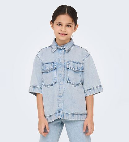 Kids Only Denimjakke - KogSophie - Light Blue Denim