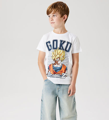 Name It T-shirt - Noos - NkmDrue Dragonb - Bright White m. Print