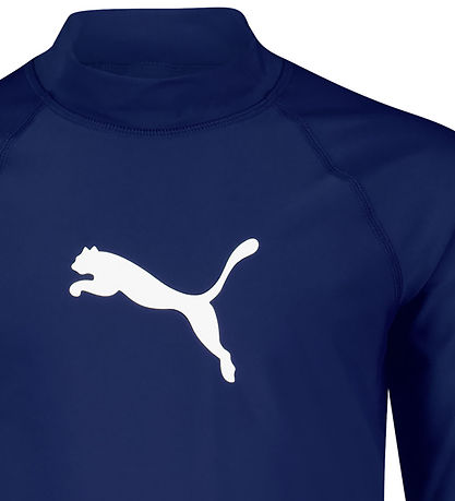 Puma Badebluse - UV50+ - Navy m. Logo