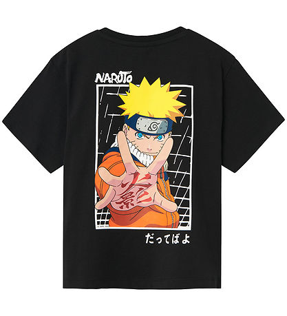 Name It T-shirt - Naruto - NkmOdal - Black m. Print