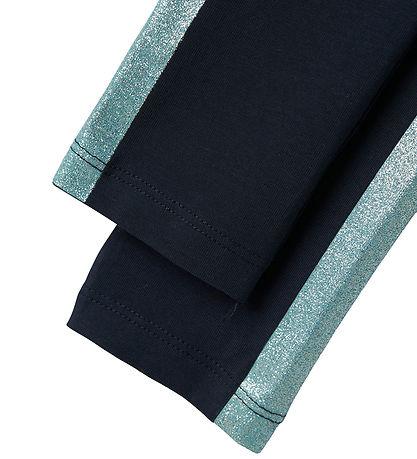 Name It Leggings - NkfVivian - Dark Sapphire/Gray Mist